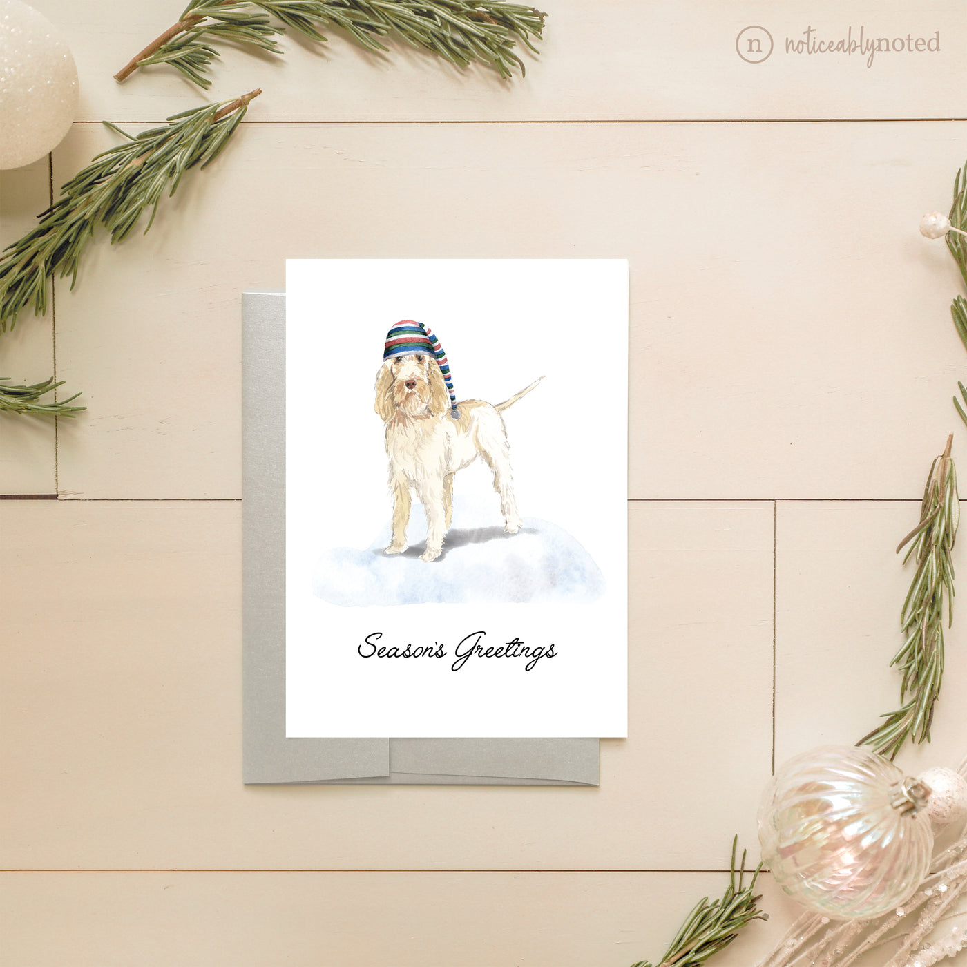 Spinone Italiano Dog Christmas Greeting Card