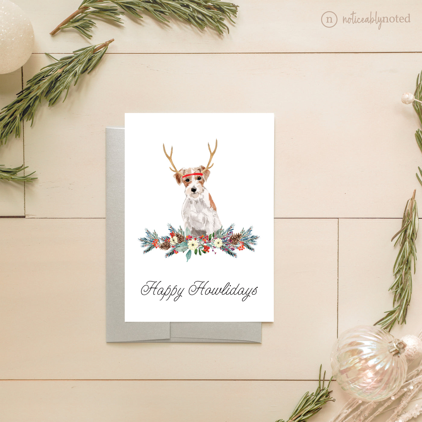 Jack Russell Dog Holiday Card | Noticeably Noted