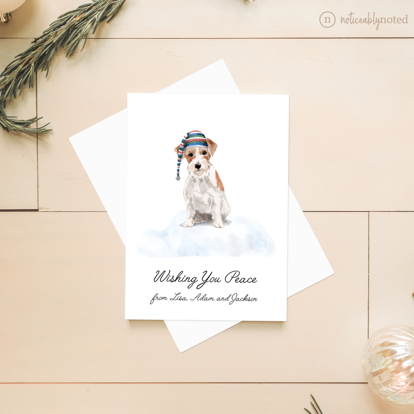 Jack Russell Dog Christmas Card | Noticeably Noted