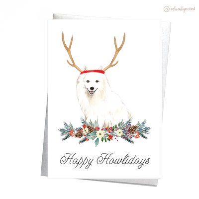 Japanese Spitz Dog Christmas Card | Noticeably Noted