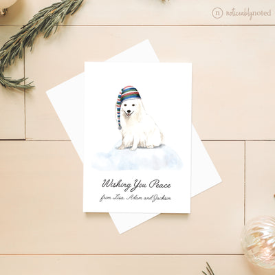 Japanese Spitz Dog Christmas Cards | Noticeably Noted