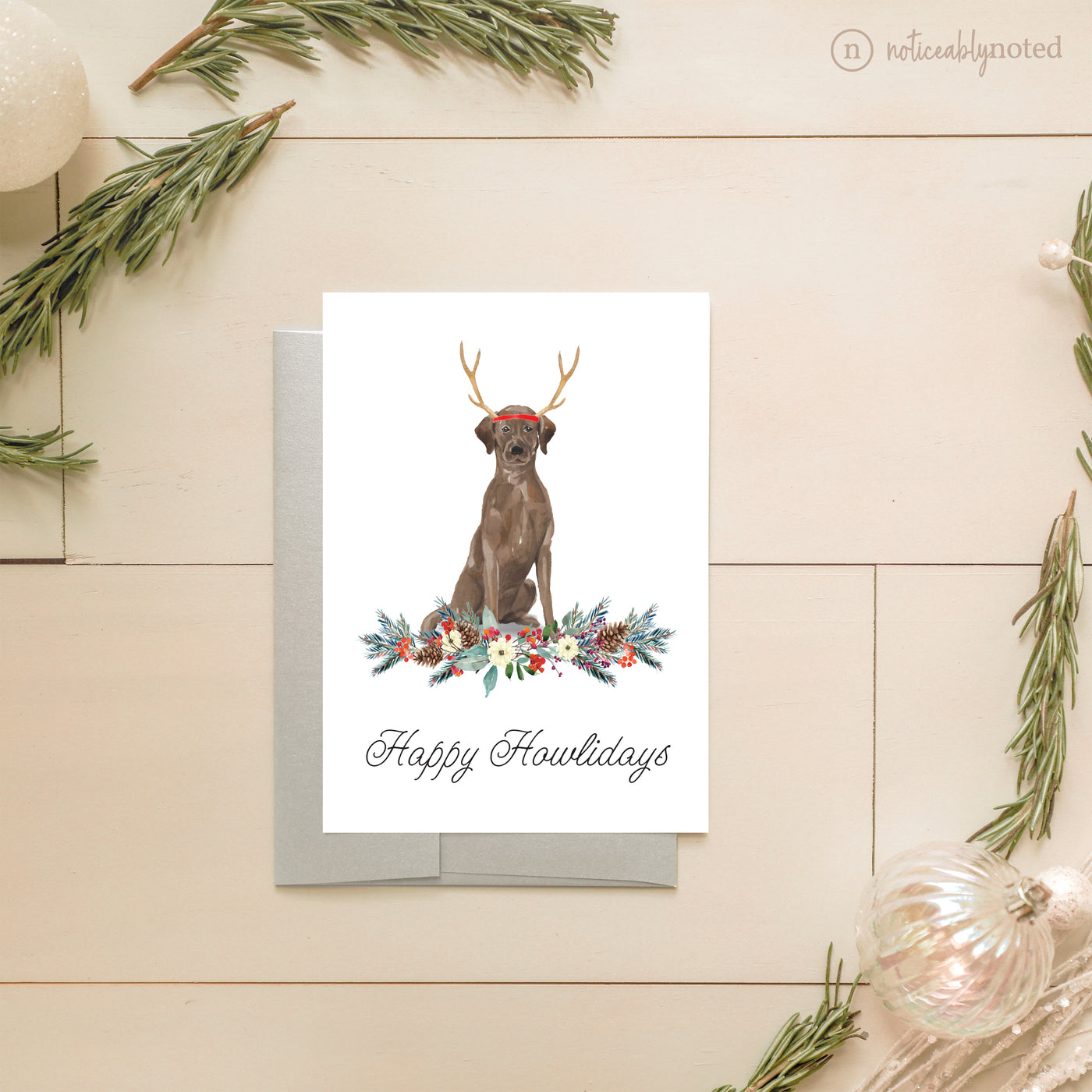 Labrador Retriever Dog Holiday Greeting Card