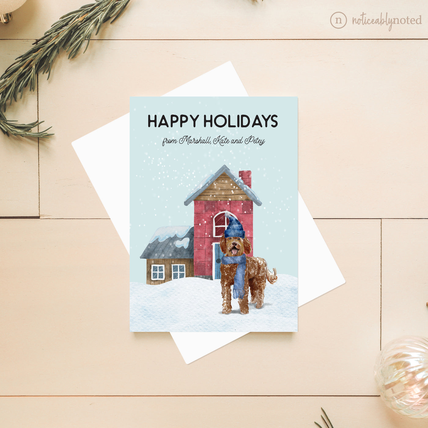 Labradoodle Christmas Card | Noticeably Noted