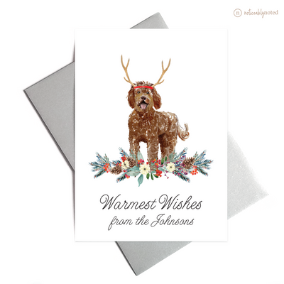 Labradoodle Dog Holiday Greeting Cards | Noticeably Noted