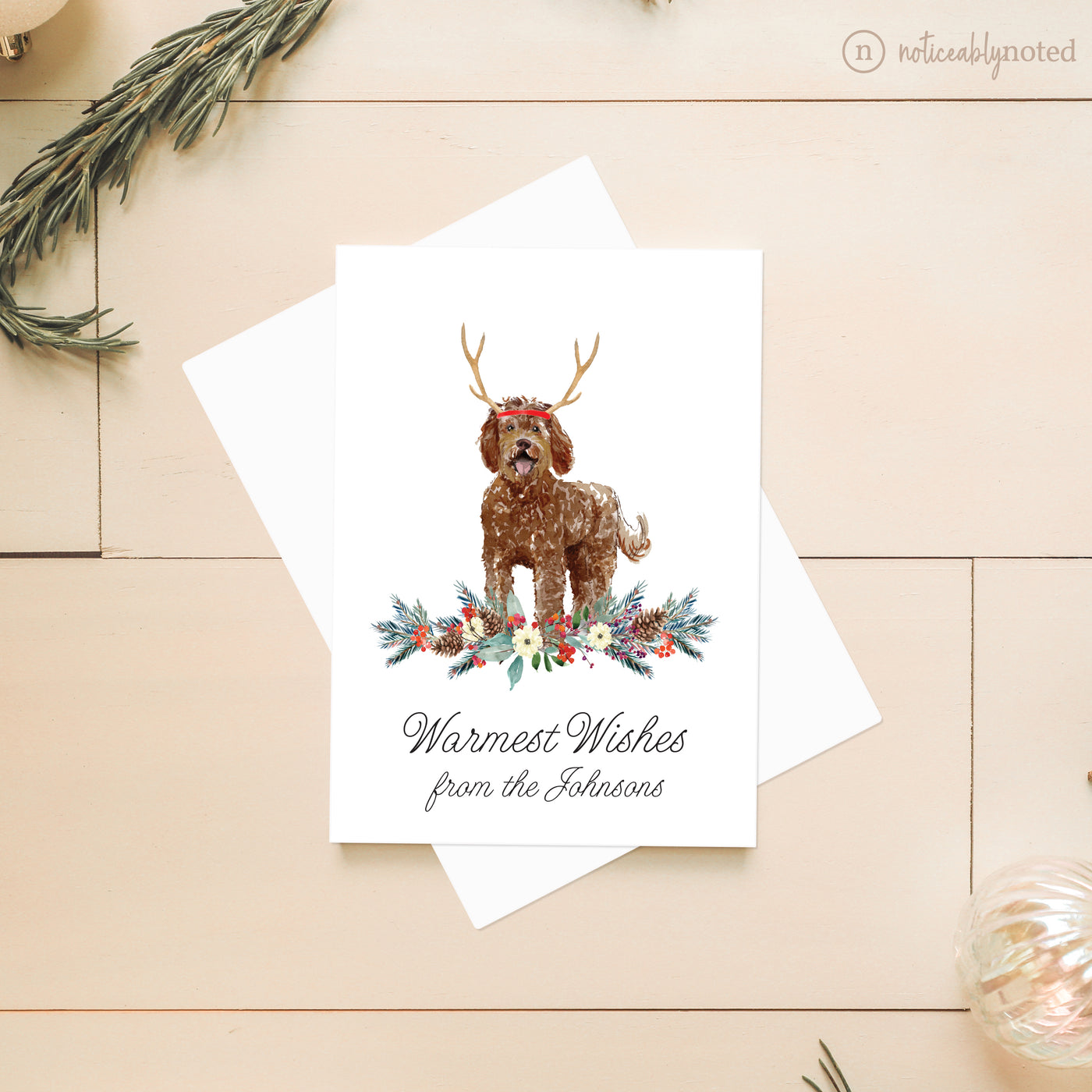Labradoodle Dog Christmas Cards | Noticeably Noted