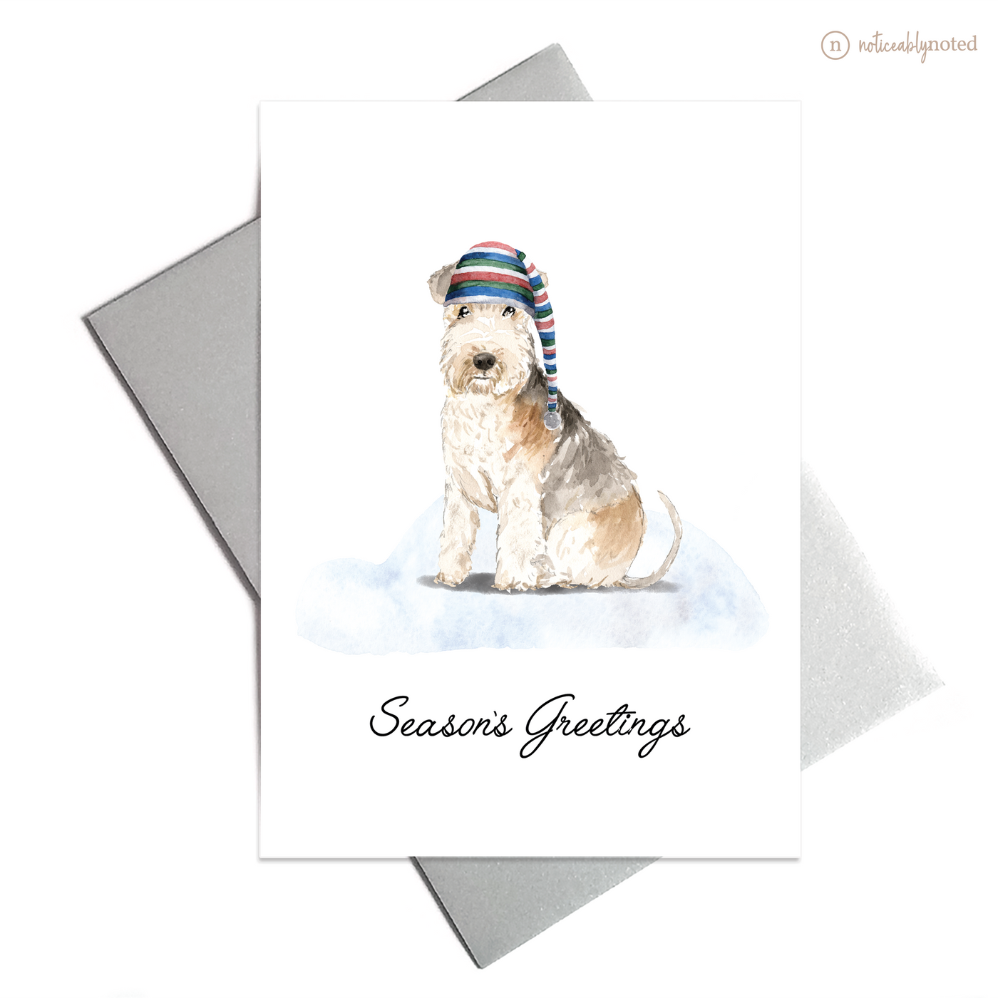 Lakeland Terrier Dog Holiday Card | Noticeably Noted