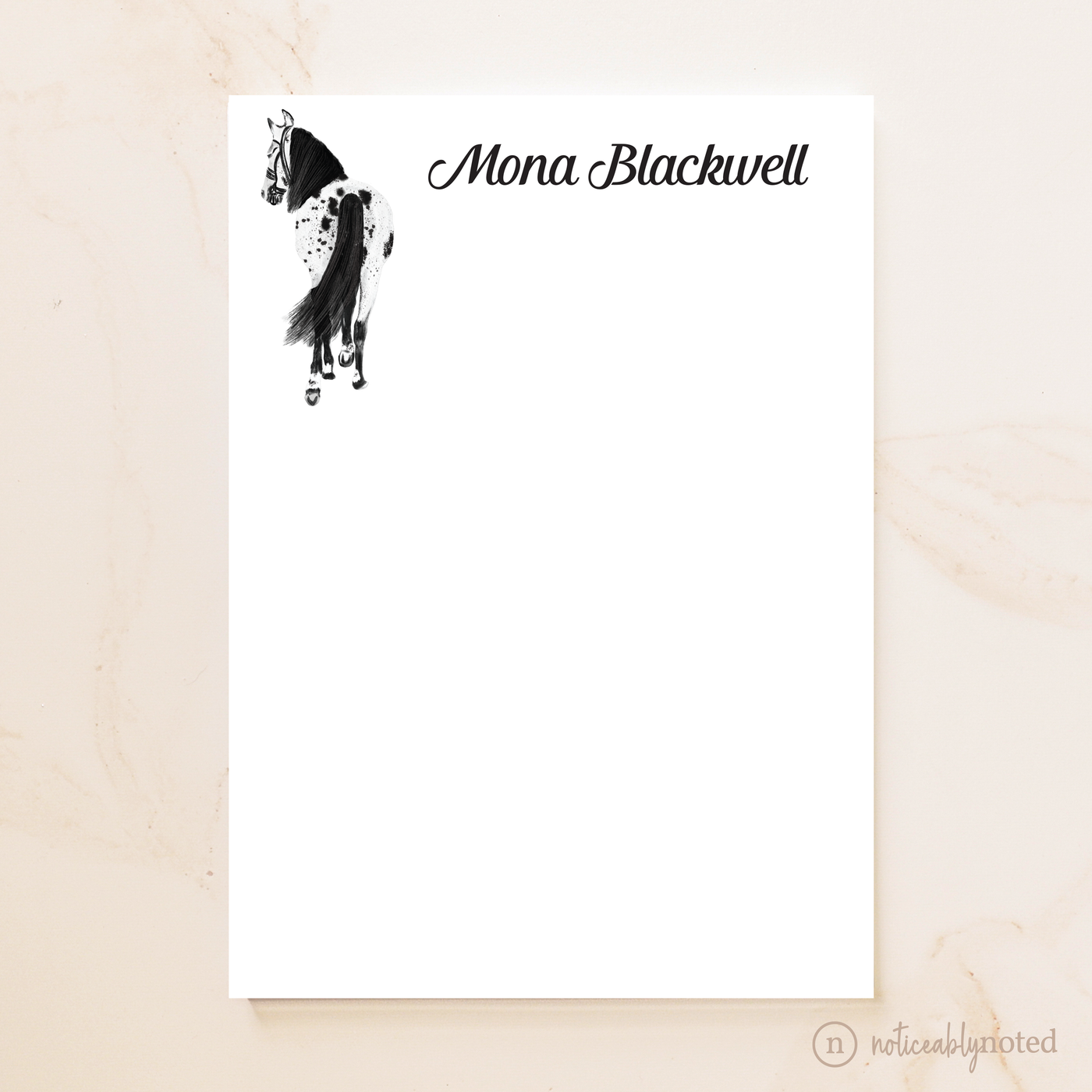 Leopard Horse Notepad (#21)