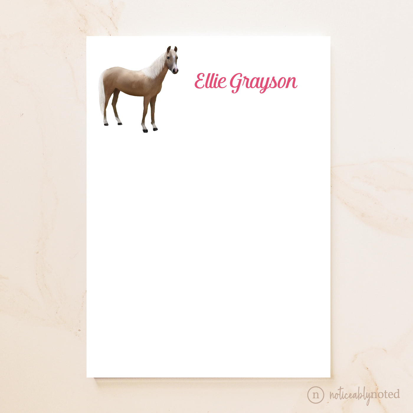 Light Brown Bay Horse Notepad (#19)