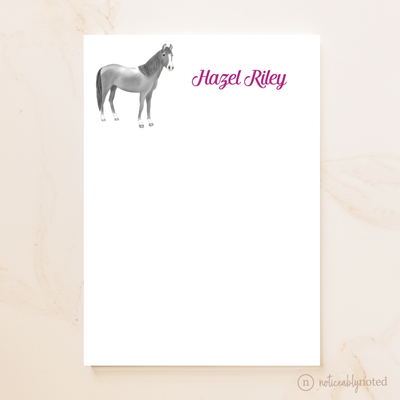 Light Gray Horse Notepad (#1)