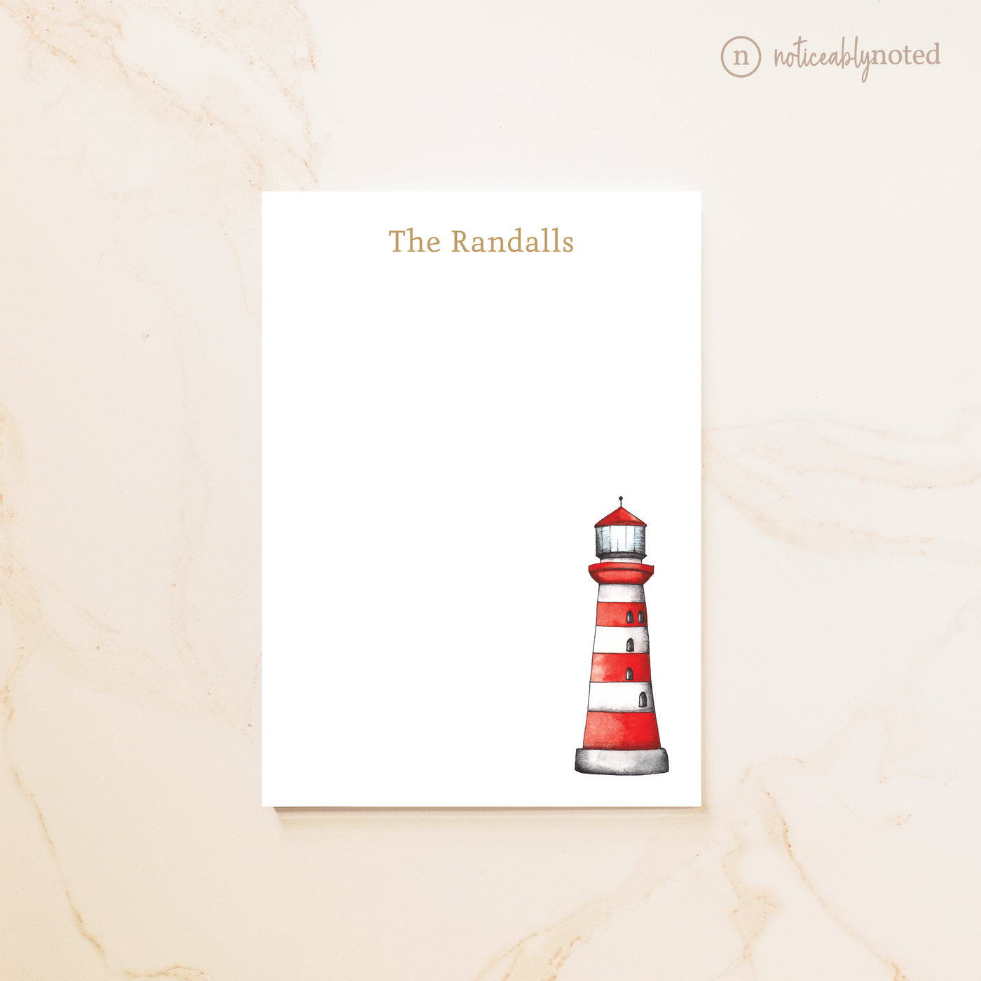 Lighthouse Personalized Notepad