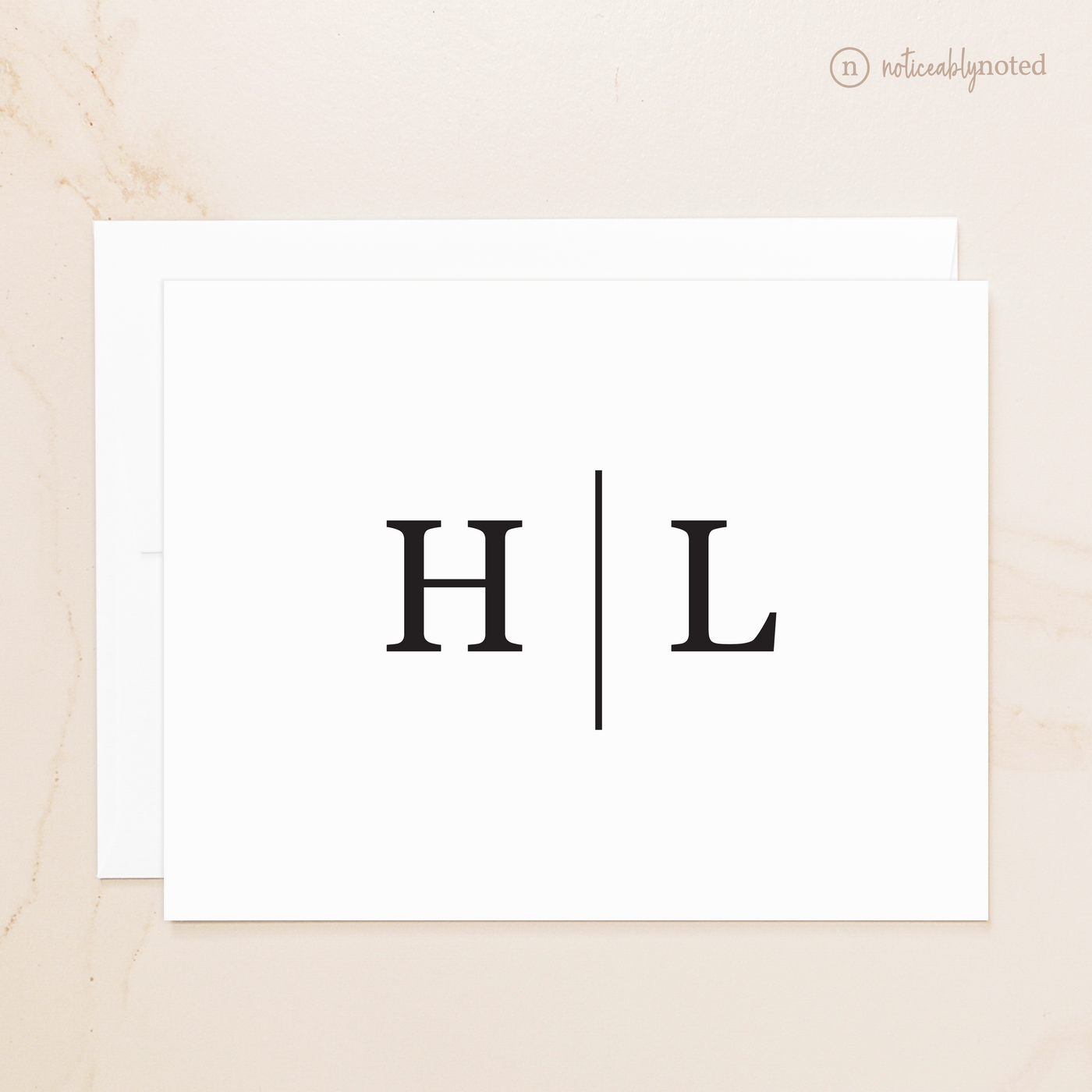 Monogram Personalized Note Cards | Noticeably Noted