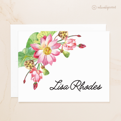 Lotus Folded Note Cards