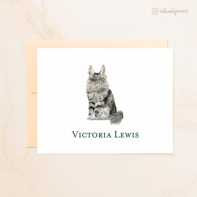 Maine Coon Cat Folded Cards