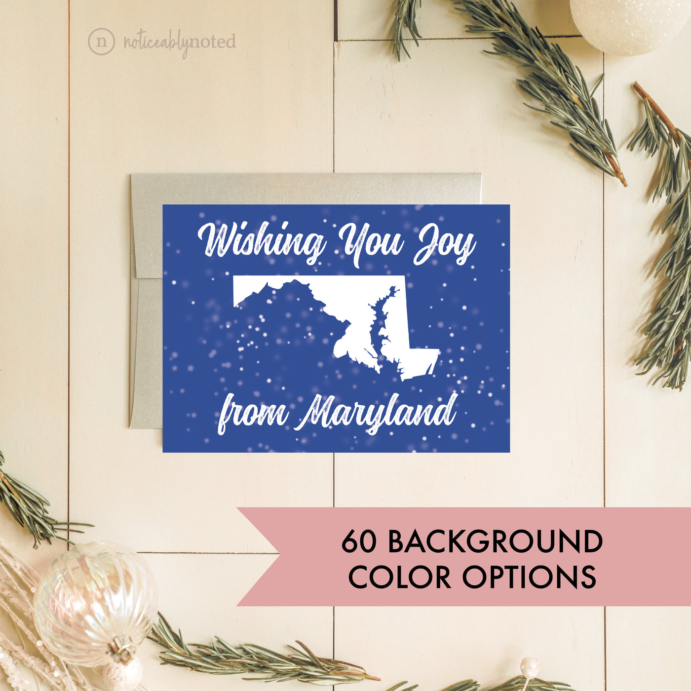 Maryland Holiday Card | Noticeably Noted