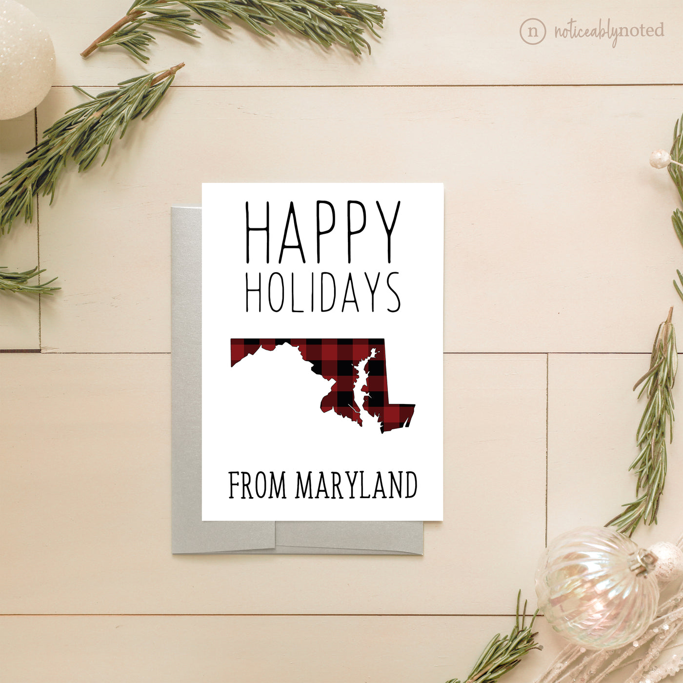 Maryland Holiday Card | Noticeably Noted