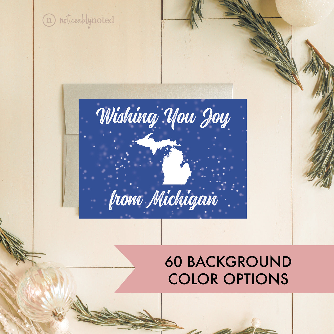 Michigan Holiday Card | Noticeably Noted