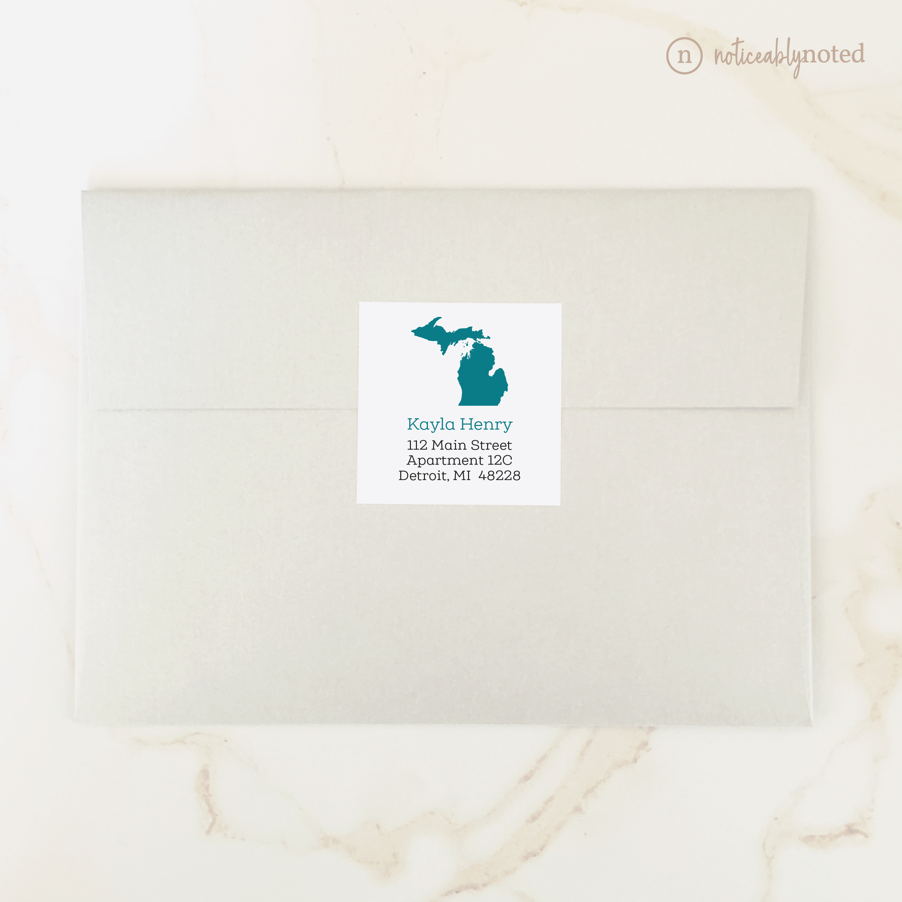 Michigan Edition Label Michigan Address Labels – Noticeably Noted