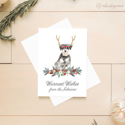 Miniature Schnauzer Dog Christmas Cards | Noticeably Noted