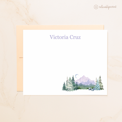 Hiker Flat Cards - Mountain Personalized Note Cards