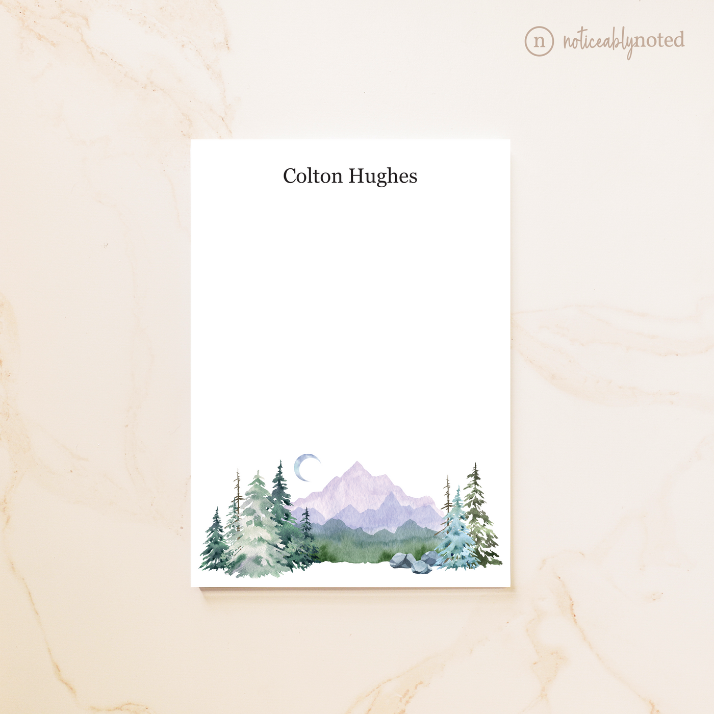 Hiker Notepad - Mountain Personalized Notepad