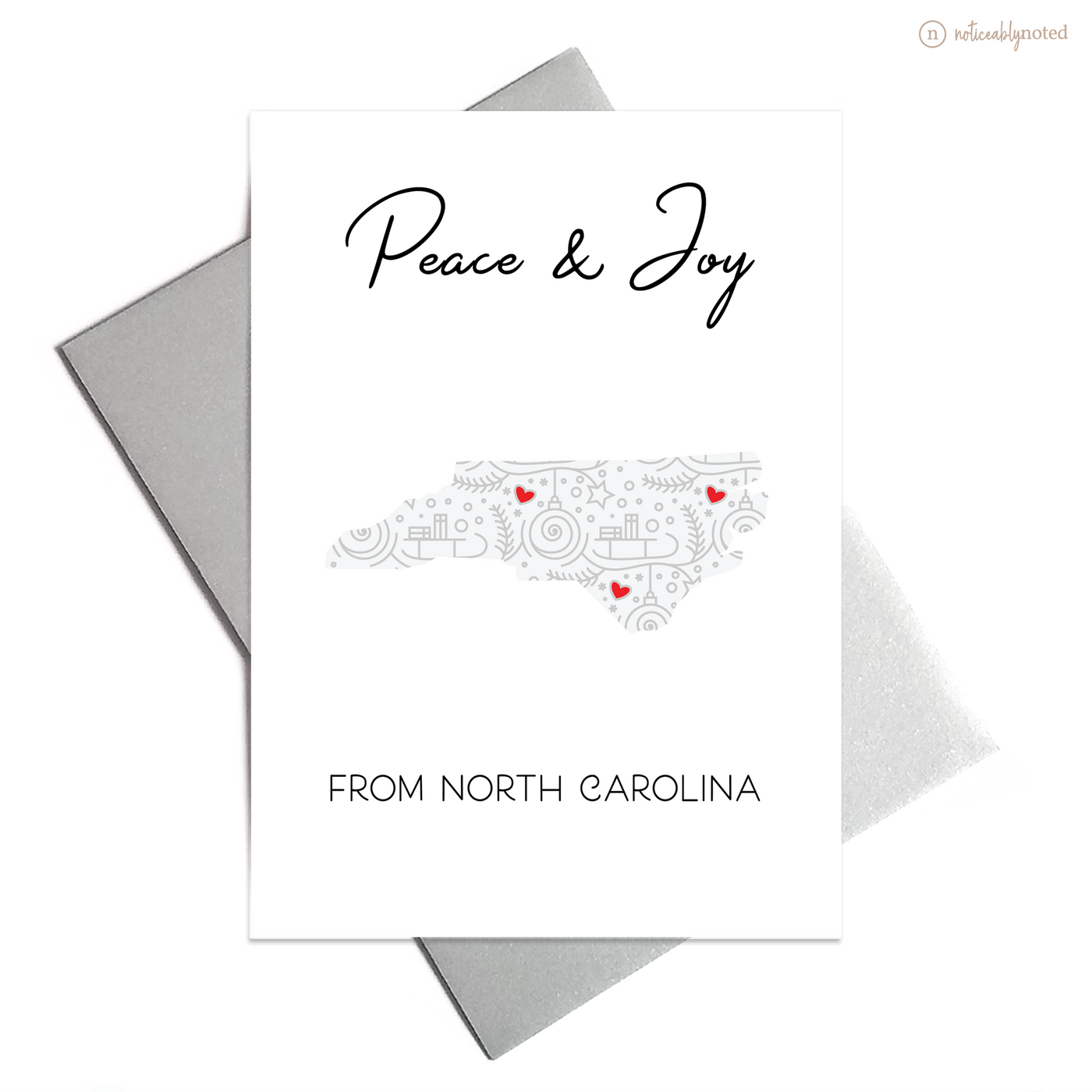 NC Christmas Card | Noticeably Noted