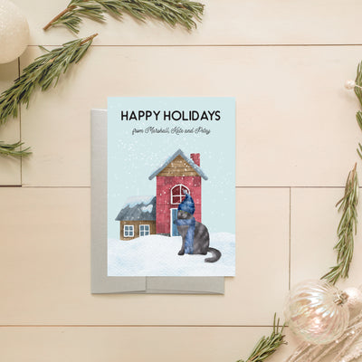 Nebelung Holiday Card | Noticeably Noted