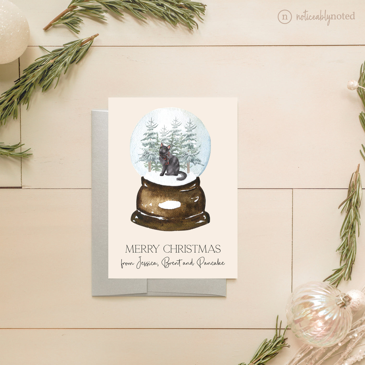 Nebelung Holiday Greeting Cards | Noticeably Noted