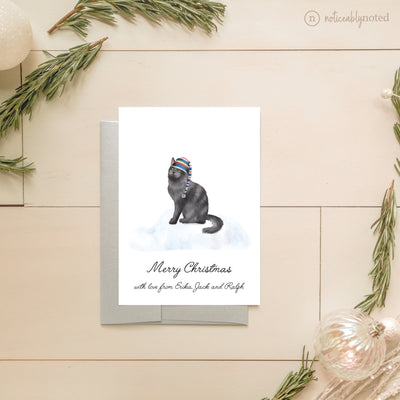 Nebelung Holiday Card | Noticeably Noted