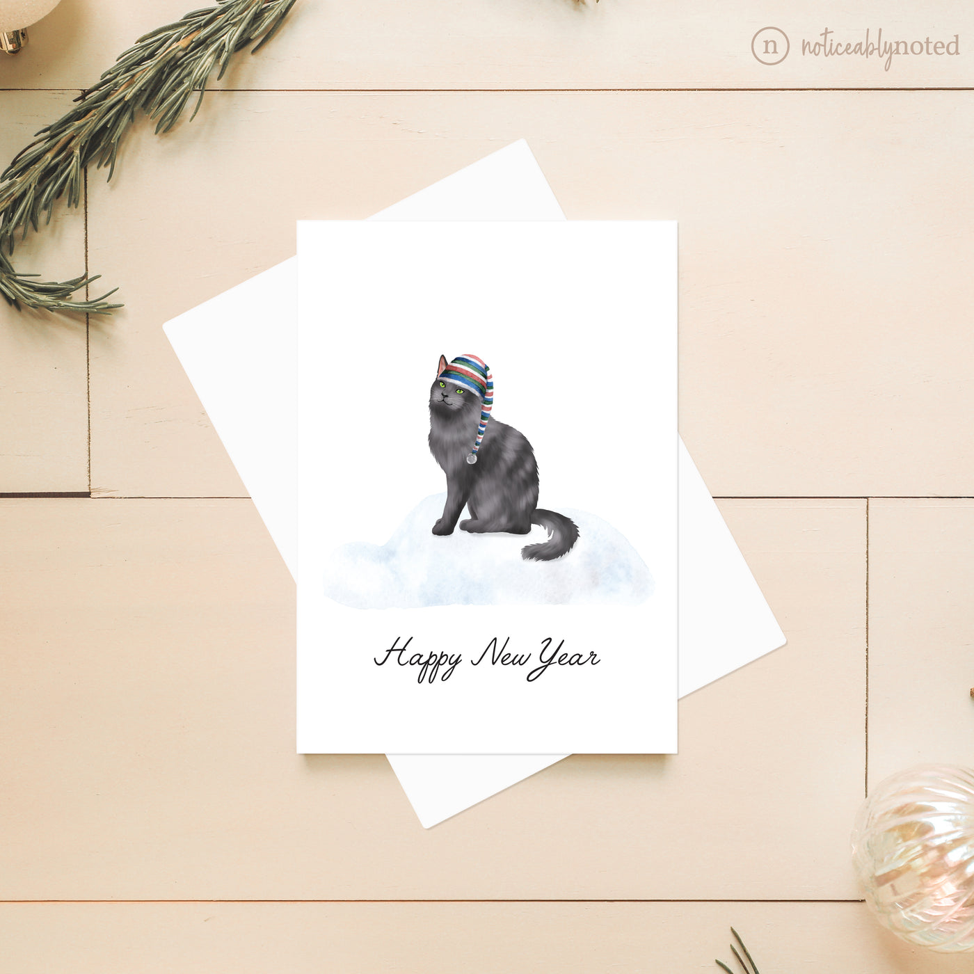 Nebelung Christmas Card | Noticeably Noted