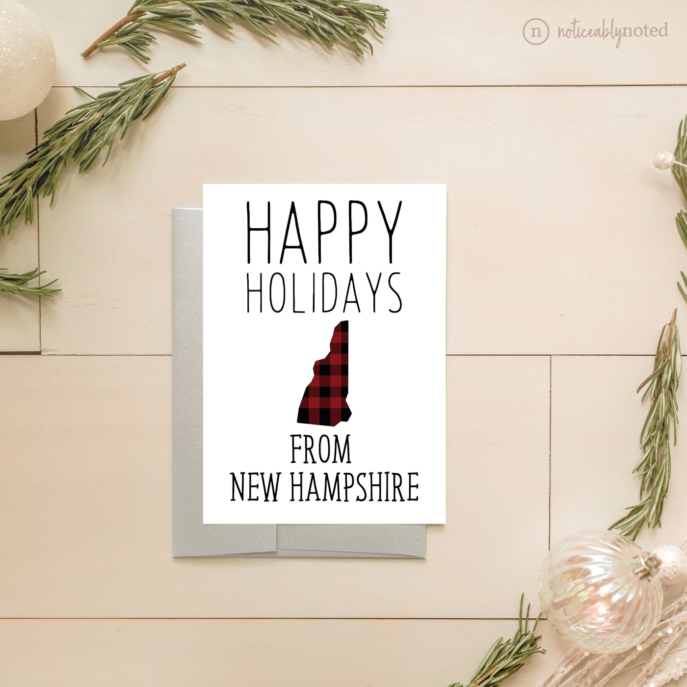 New Hampshire Holiday Card | Noticeably Noted