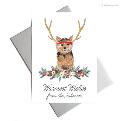 Norfolk Terrier Dog Holiday Greeting Cards | Noticeably Noted