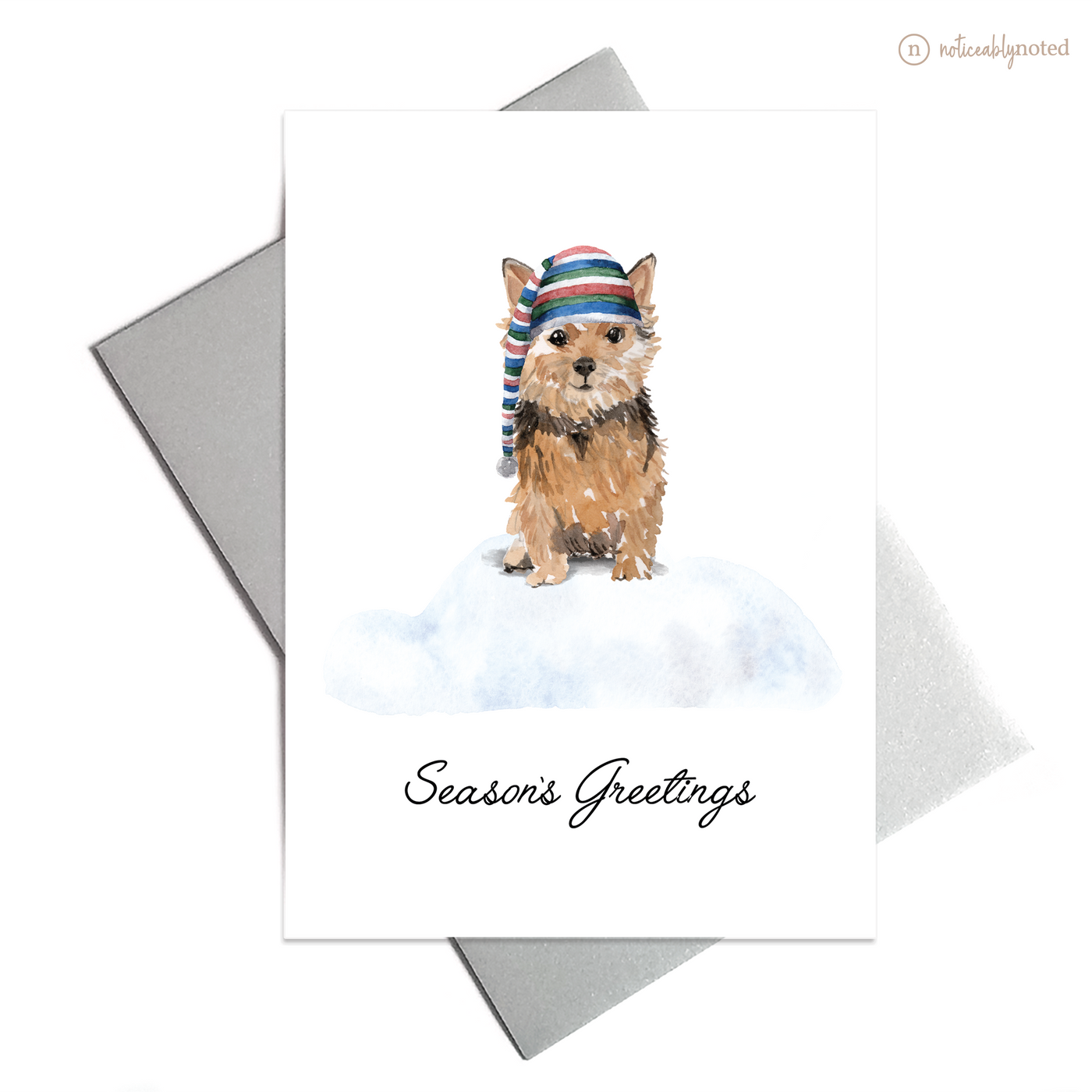 Norfolk Terrier Dog Christmas Card | Noticeably Noted