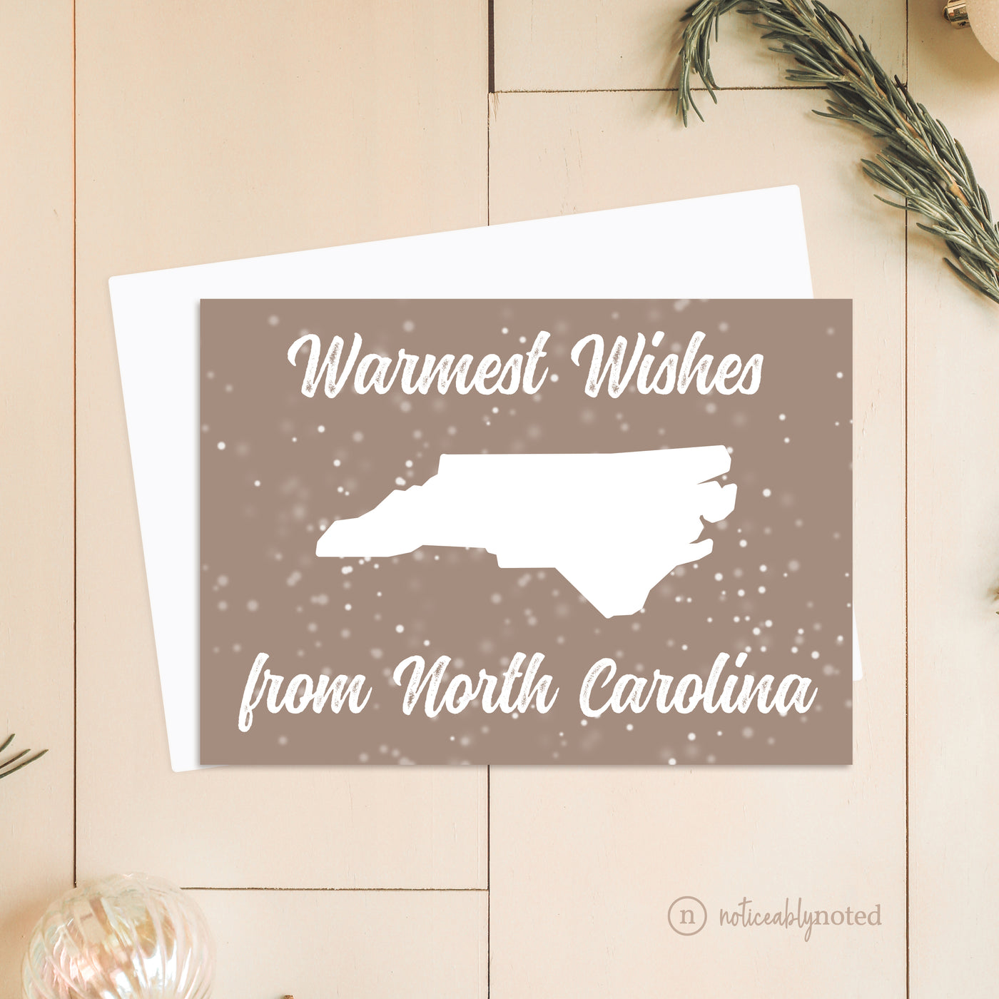 NC Christmas Card | Noticeably Noted