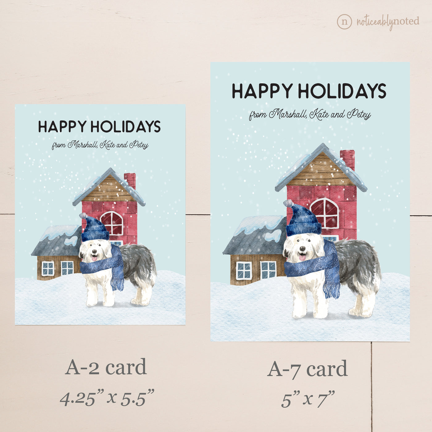 Card Size Comparison | Noticeably Noted