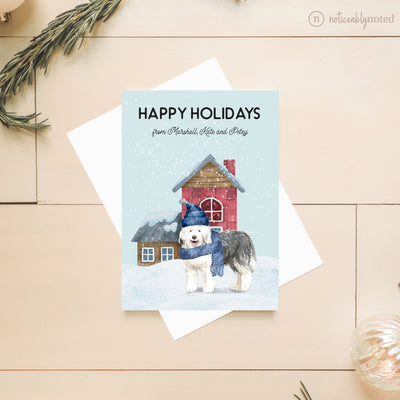 Old English Sheepdog Christmas Card | Noticeably Noted