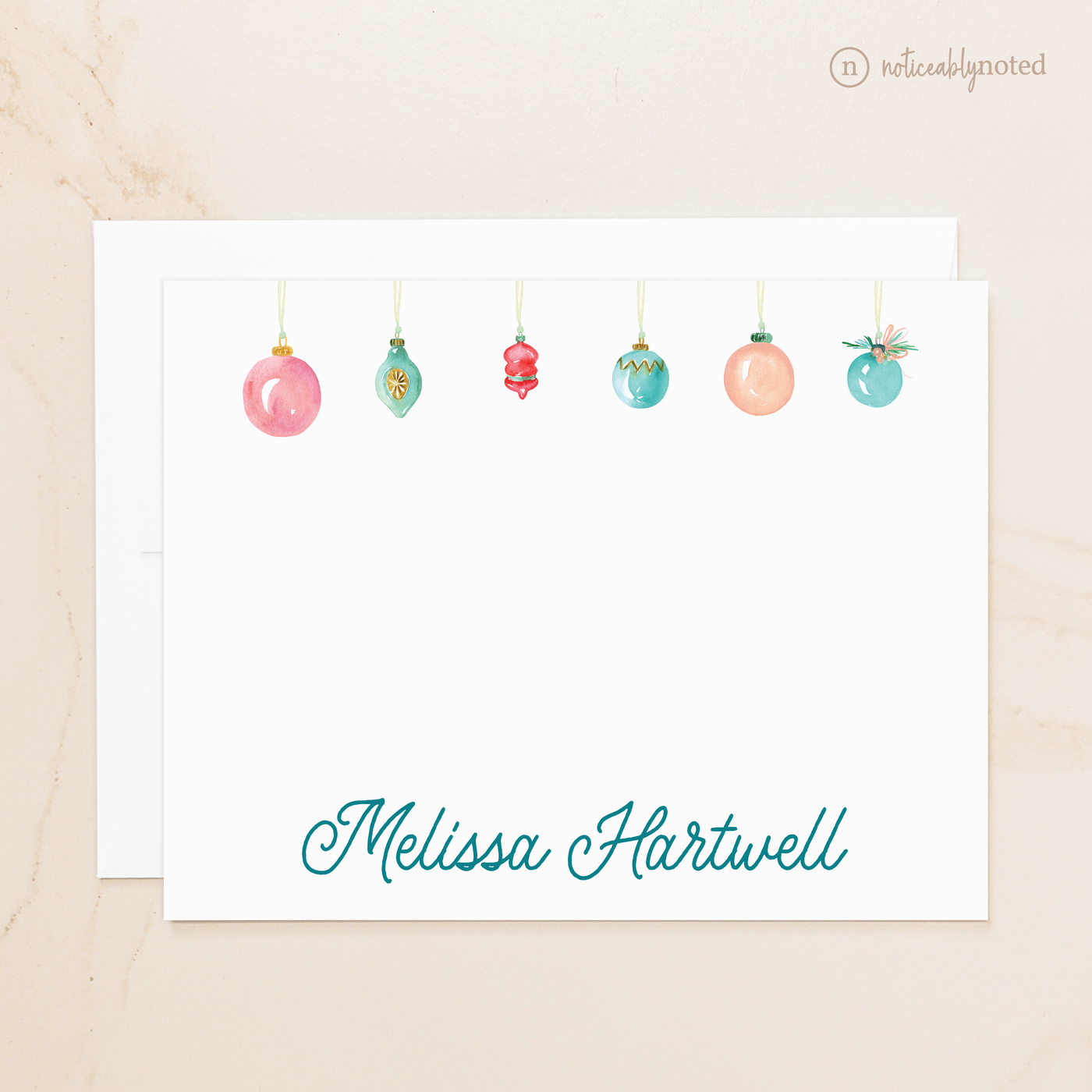 Ornaments Personalized Flat Cards
