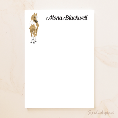 Palomino Tobiano Horse Notepad (#39)