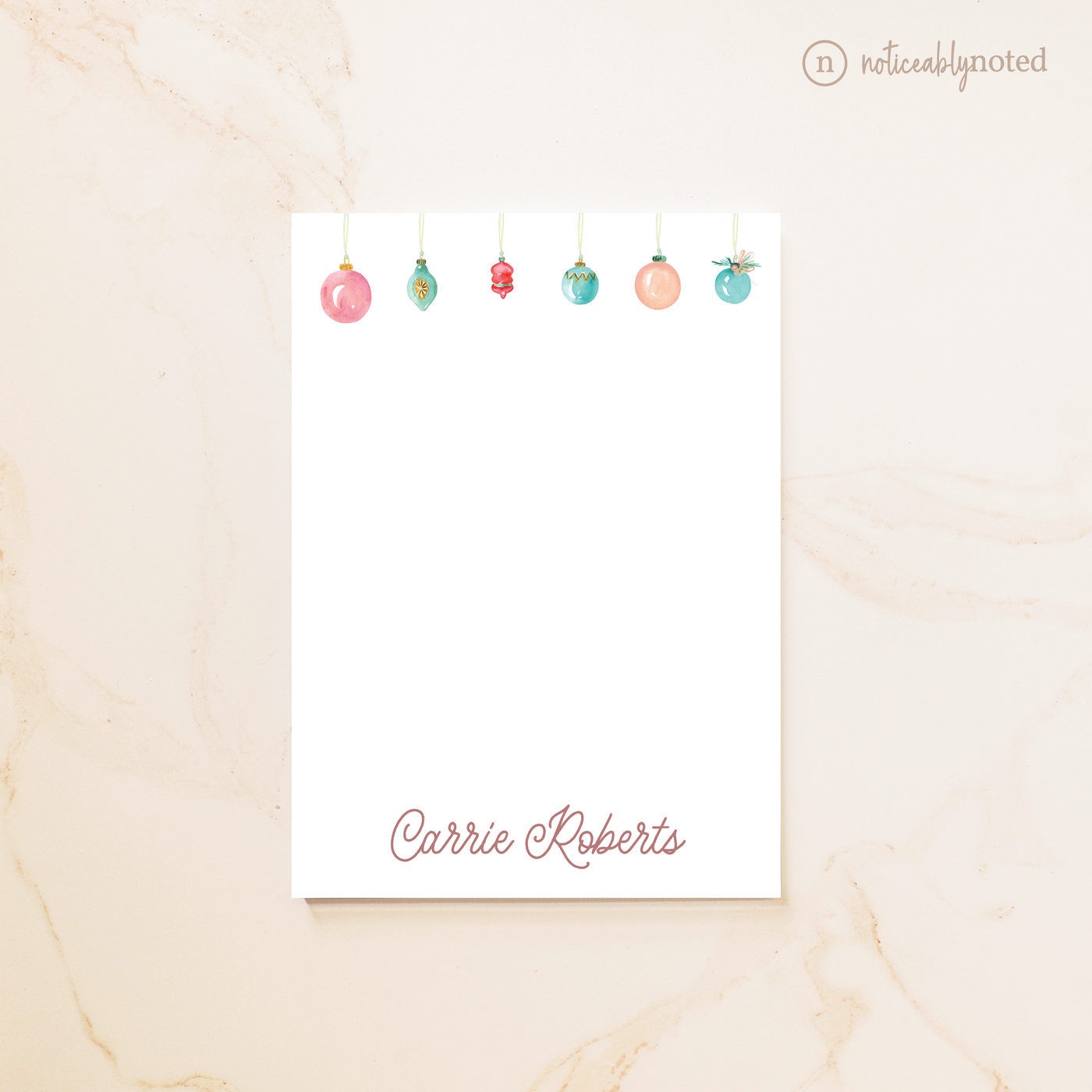 Ornaments Personalized Notepad