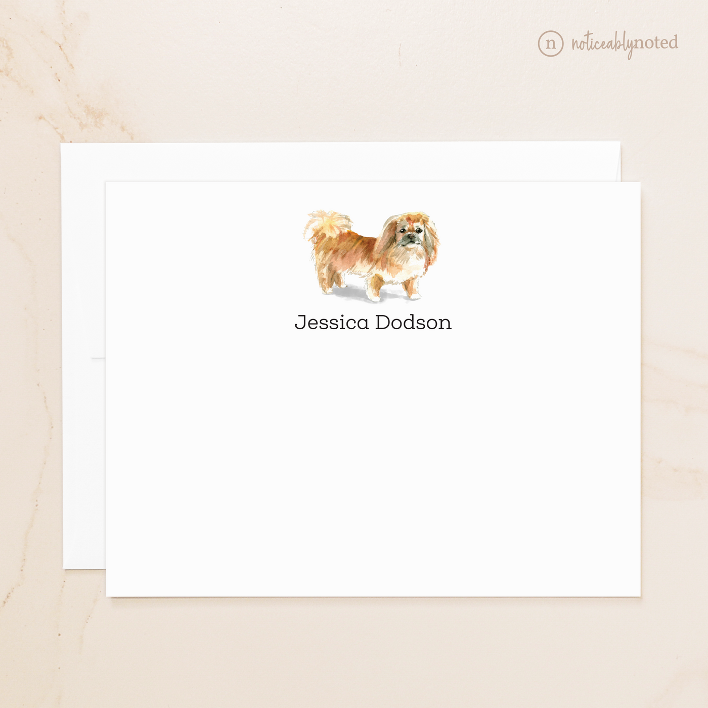 Pekingese Dog Flat Cards
