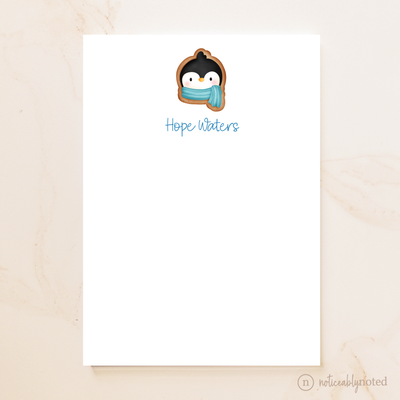 Penguin Cookie Personalized Notepad