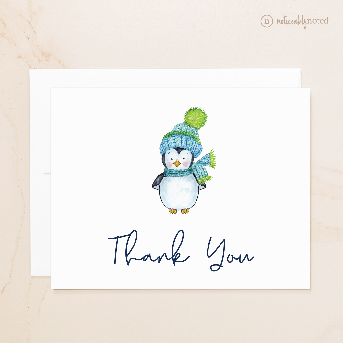 Penguin Thank You Note Cards | Noticeably Noted