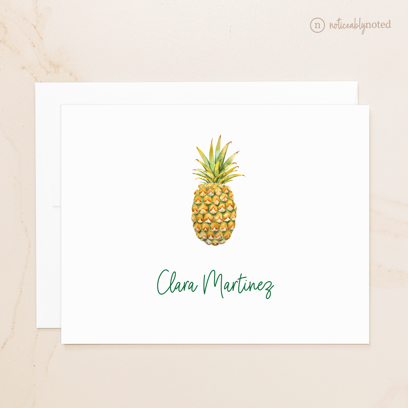 Pineapple Folded Note Cards