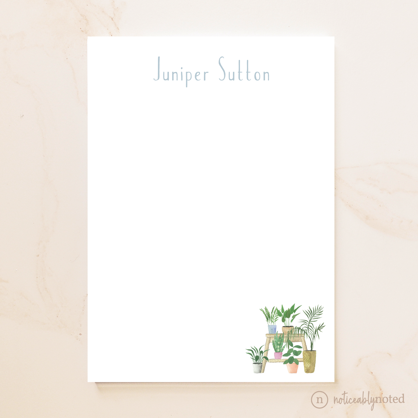 Potted Plants Personalized Notepad
