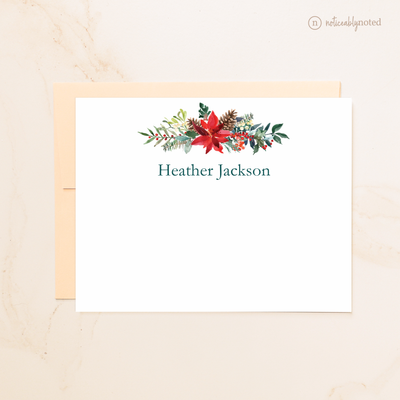 Poinsettia Flat Card Set | Noticeably Noted