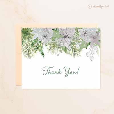 Poinsettia Thank You Notes | Noticeably Noted