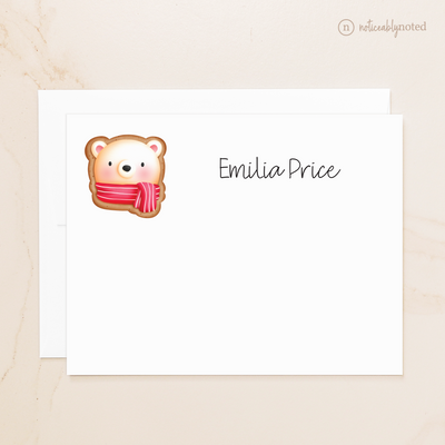 Polar Bear Cookie Personalized Flat Cards
