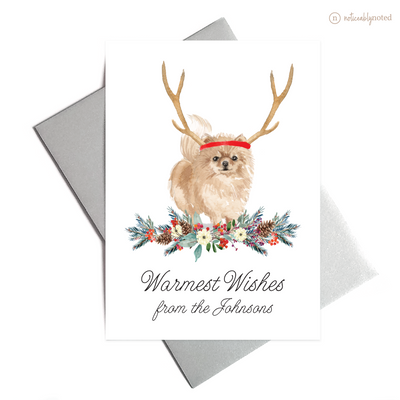 Pomeranian Dog Holiday Greeting Cards | Noticeably Noted