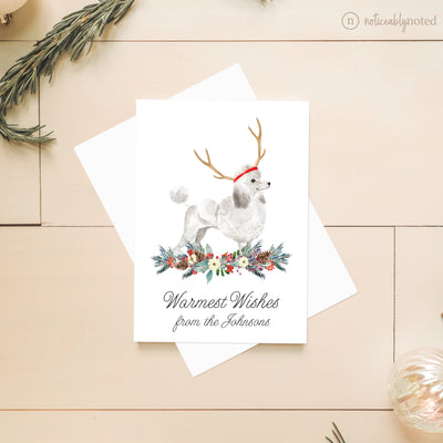 Poodle Dog Holiday Greeting Cards | Noticeably Noted