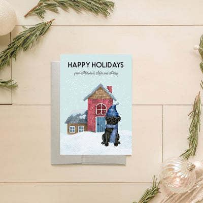 Black Pug Holiday Card | Noticeably Noted