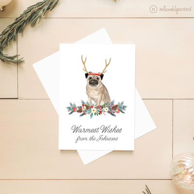 Pug Dog Christmas Card | Noticeably Noted